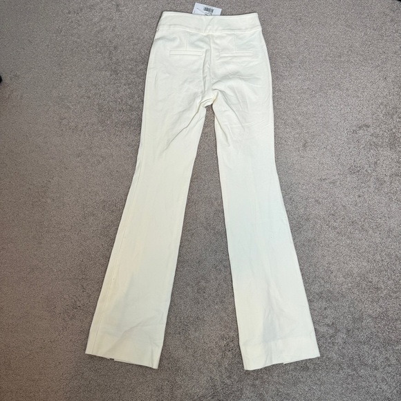 10 Crosby Derek Lam Maeve Front Slit Trouser In Soft White TC00117ACR - Picture 4 of 13